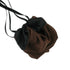 SiaLinda: Pompadour Tasche Kypria, kupfer braun / schwarz, Satin - SiaLinda.com